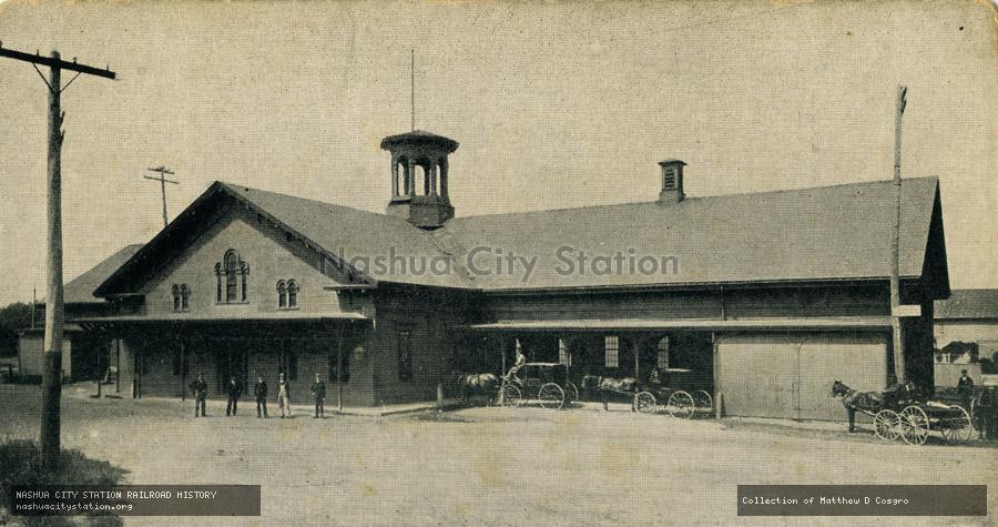Postcard: Old Boston & Maine Railroad Station, Andover, Massachusetts